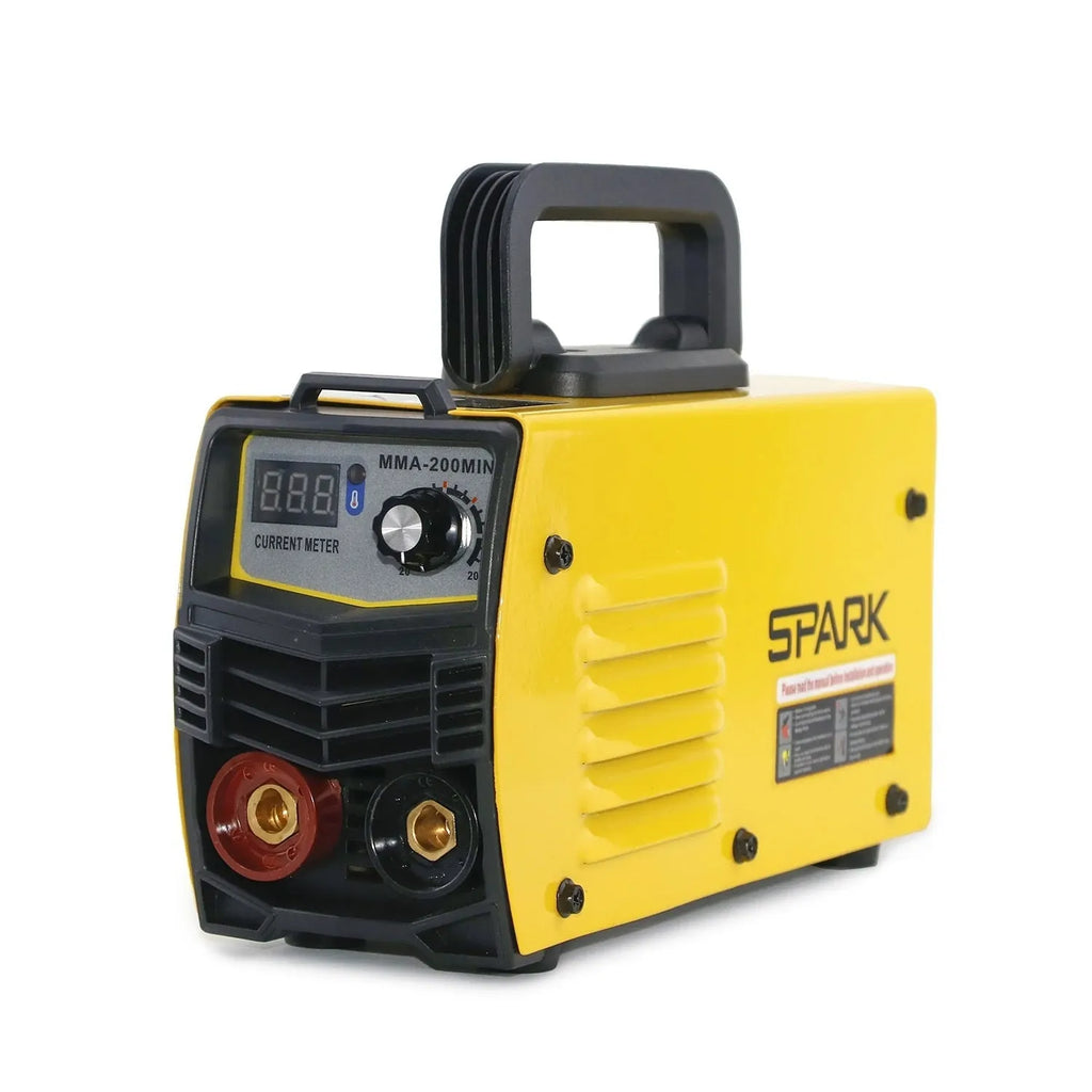 MMA-200MIN DC inverter welding machine for 220V household power with welding tongs, clamp, shield and hanger