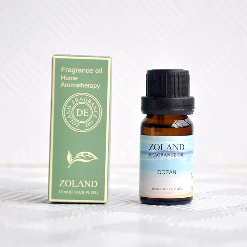 10ml bottle of water-soluble aromatherapy essential oil in five colour options for humidifiers and diffusers