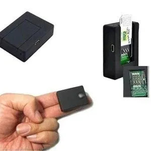 Black N9 mini X009 car alarm and GPS tracker device for remote start.