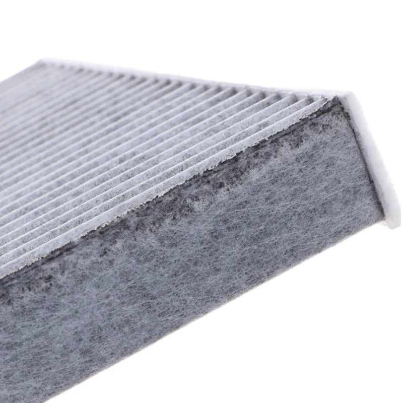 Grey grid car air conditioning filter for Geely GL GS models, dimensions 215x210x30mm