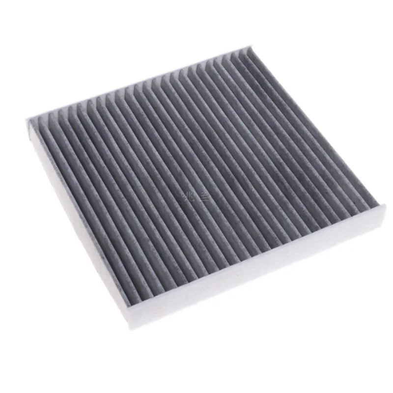 Grey grid car air conditioning filter for Geely GL GS models, dimensions 215x210x30mm