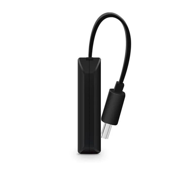 Black USB to HDMI screen mirroring dongle for smartphone TV connection measuring 52x26mm