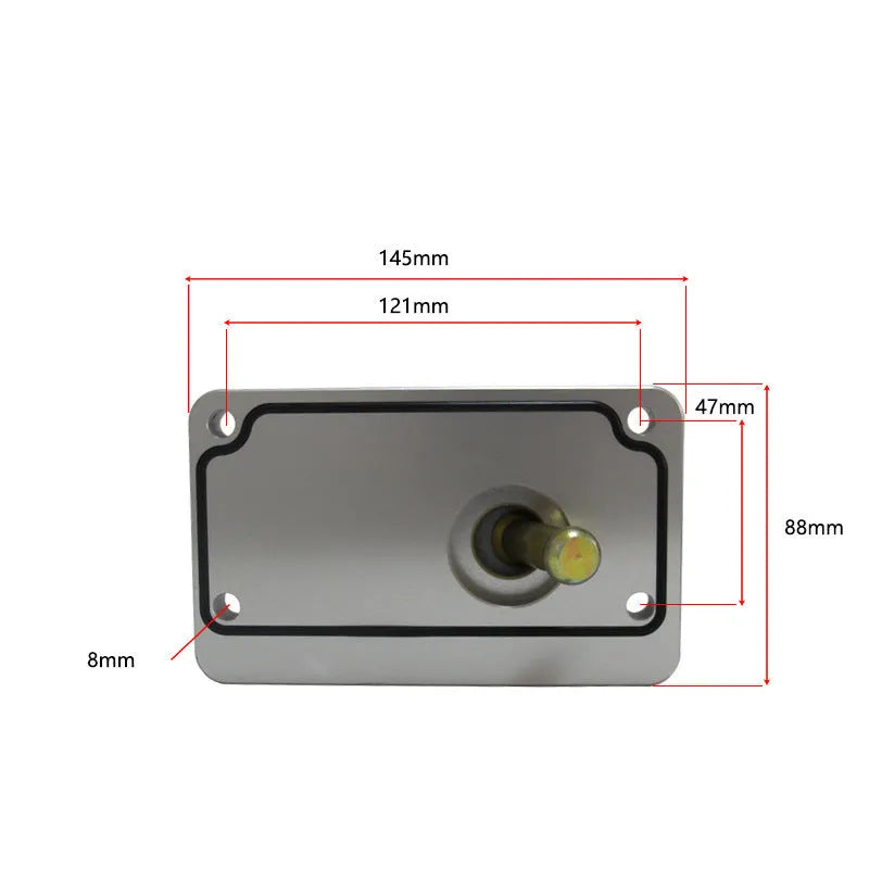 Silver aluminium alloy quick short rod shift lever for Horton vehicles