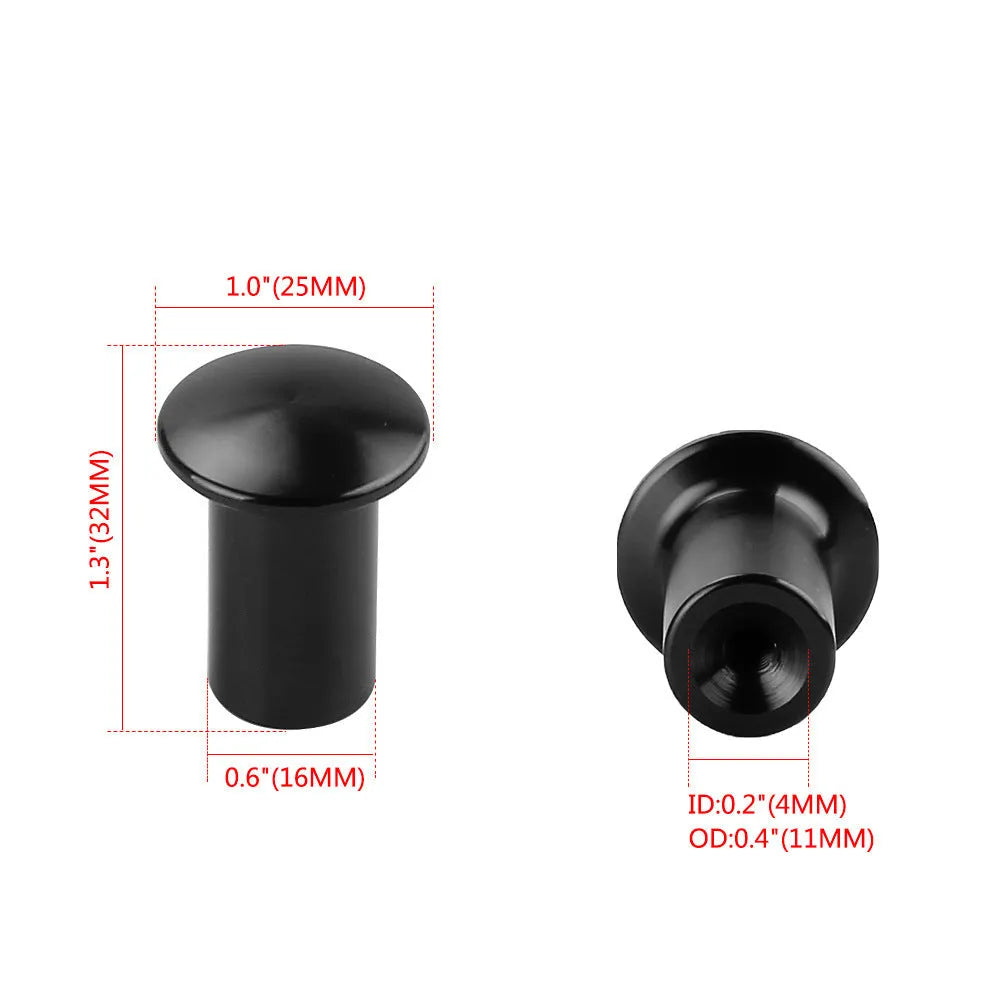 Aluminium alloy drift handbrake button cap in gold, silver, black, blue, and red colours.