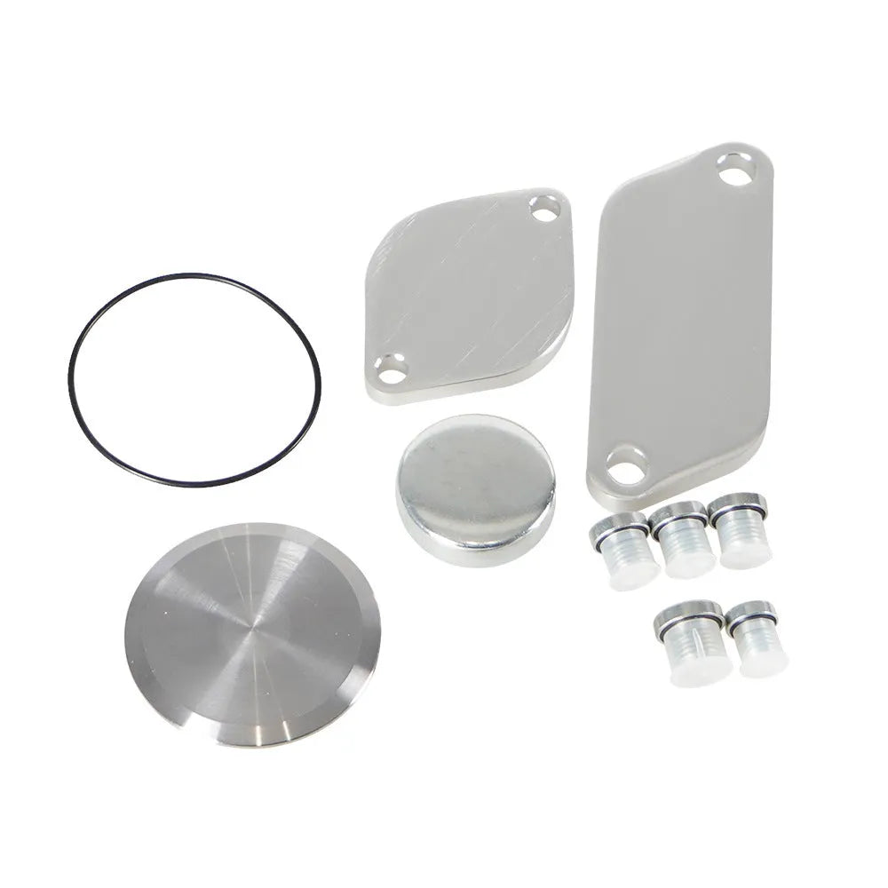 Silver aluminium alloy automotive valve cover replacement set