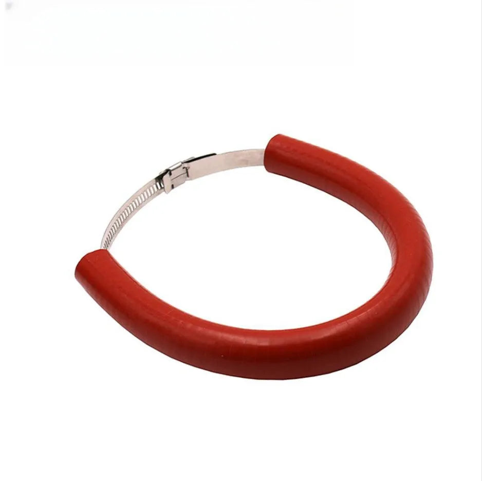 Universal motorcycle exhaust pipe gasket in black, blue and orange colour options