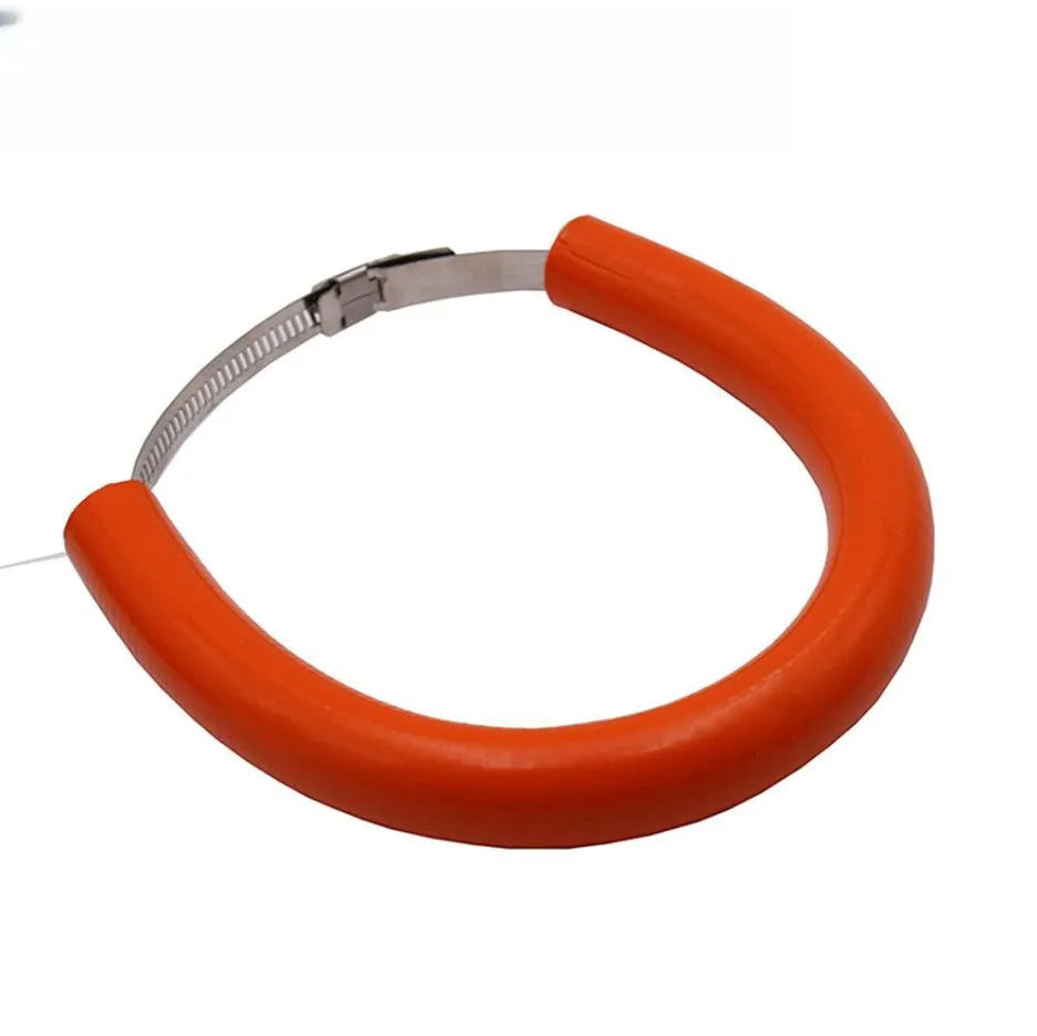 Universal motorcycle exhaust pipe gasket in black, blue and orange colour options