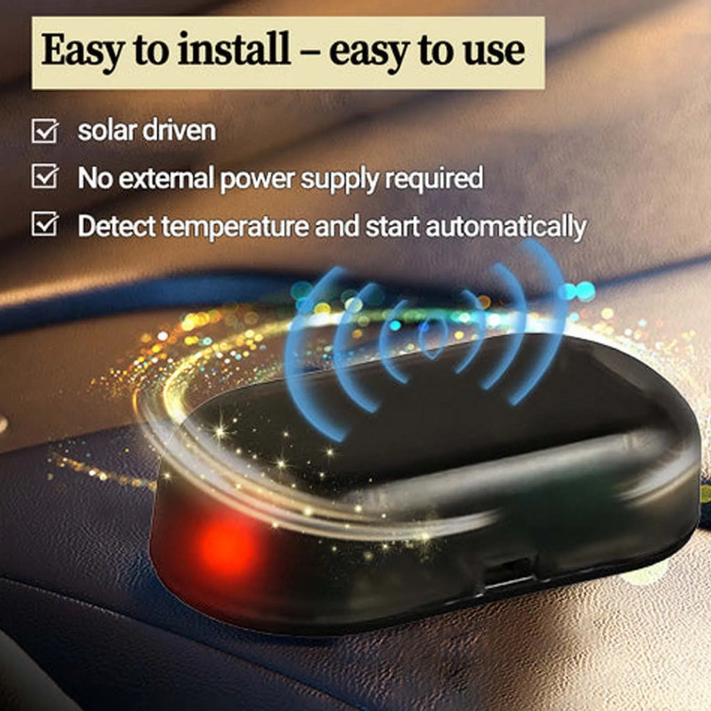 Black car snow removal tool with special glass construction measuring 5 by 2.6 by 1.5 centimetres