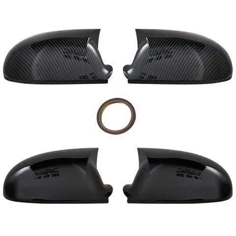 Volkswagen Sagitar reflector shell housing pair in horn bright black plastic for 2006-2011 models