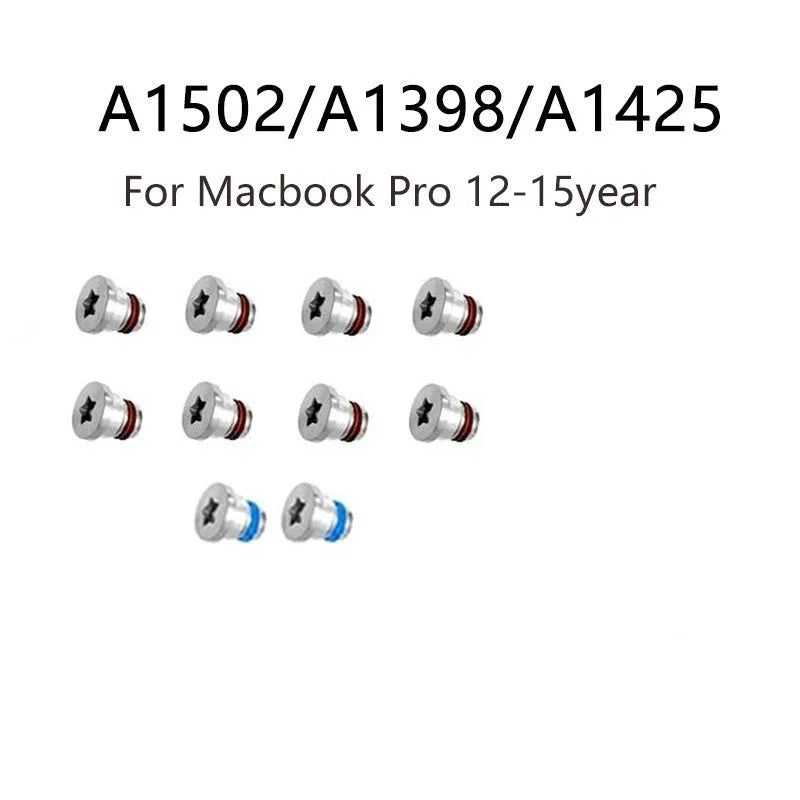 Pack of 10 metal replacement screws for MacBook Pro A1502 A1398 A1425 bottom shell