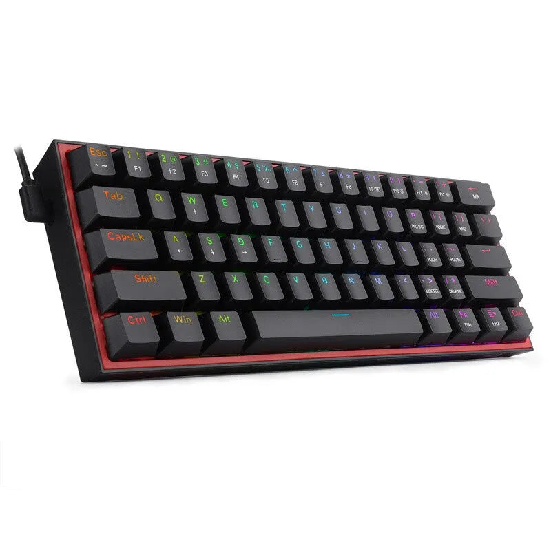 k617 RGB backlit mechanical keyboard with dual keycaps in white pink colour option