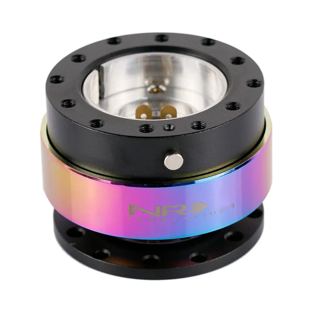 Colourful car steering wheel quick-release device with heightening connection base