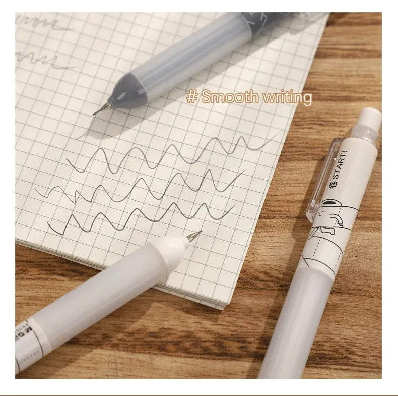 Automatic pencil with cloud grip design in black or white colour, 0.5mm HB lead for writing