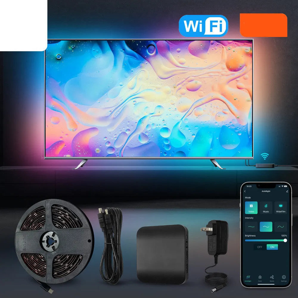 Smart Wi-Fi TV backlight strip in three lengths for 40 to 80 inch televisions