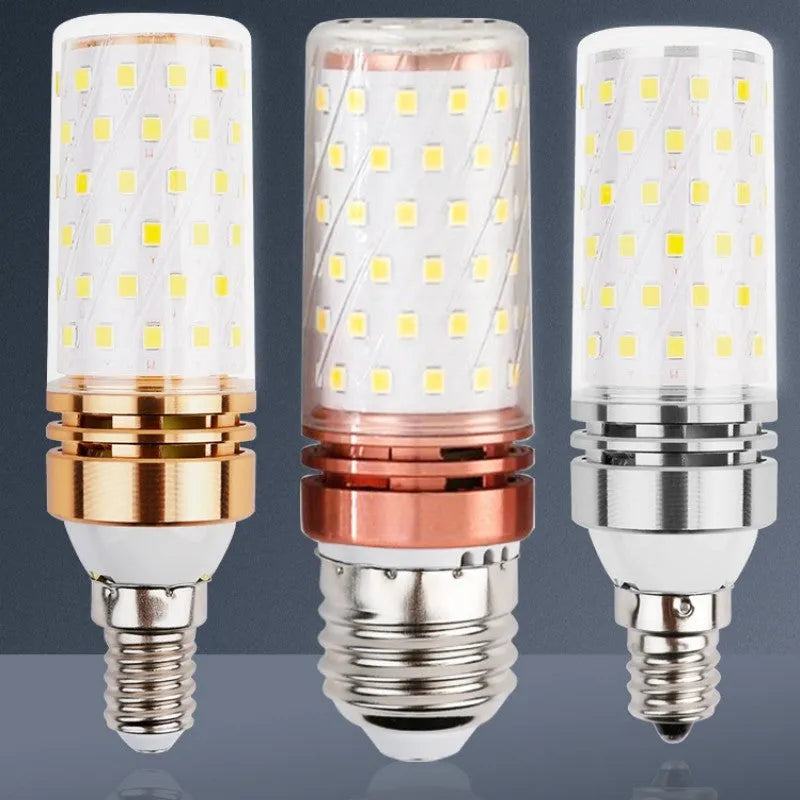 12W LED corn bulb E14 small screw base with 60 beads and tricolour dimming option