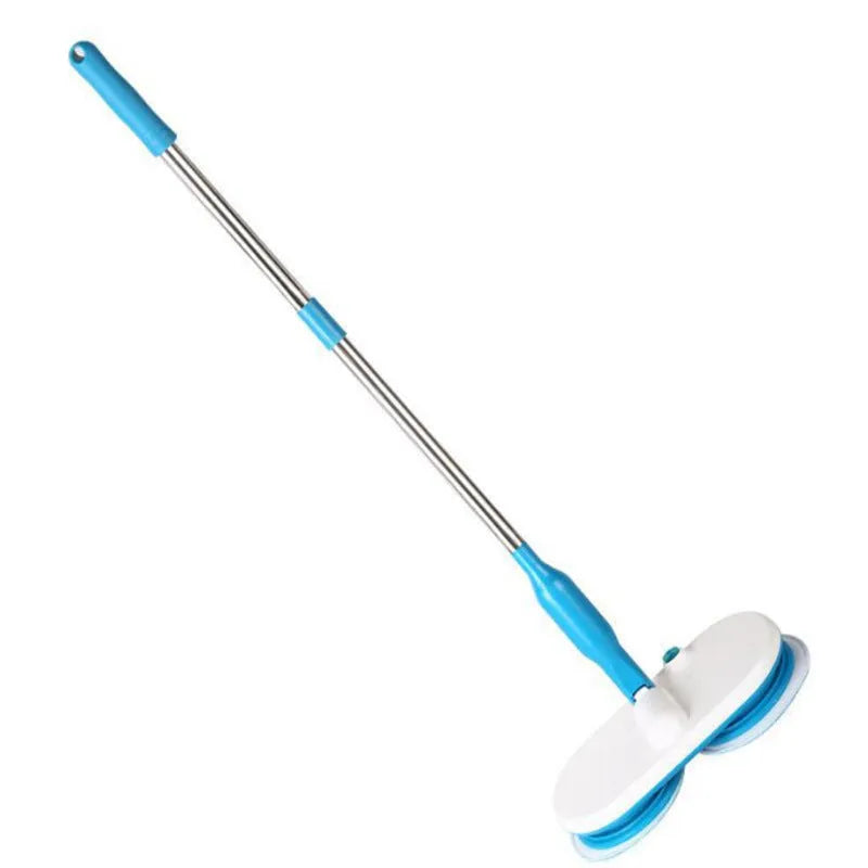 Wireless electric floor mop with USB charging port and multiple cleaning pads including microfiber, scrubbing, and polishing types