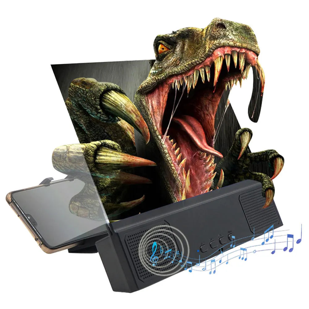 Mobile phone screen amplifier with 12-inch display, ABS housing and high-definition acrylic lens