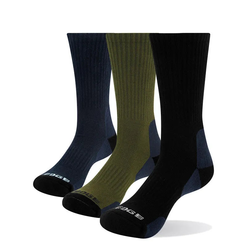 Men's medium tube basketball socks in black olive green blue and mixed colour with combed cotton construction
