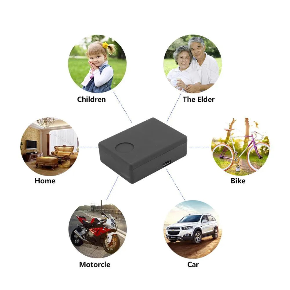Black N9 mini X009 car alarm and GPS tracker device for remote start.