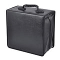Black Oxford cloth CD DVD storage wallet organiser with carrying strap and zipper closure