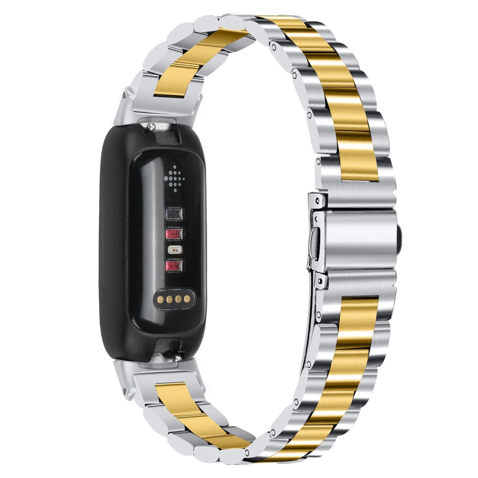 Huawei Inspire 3 stainless steel replacement watch strap in multiple colour options showing 12mm connector.
