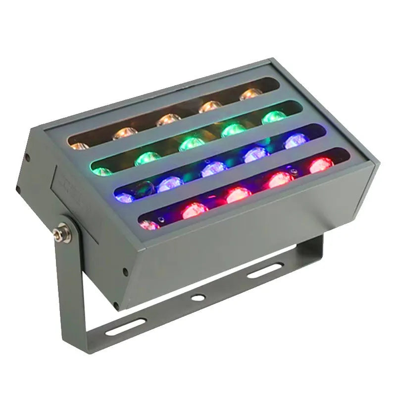 Outdoor waterproof LED rainbow tree projection spotlight with aluminium shell for landscape lighting.
