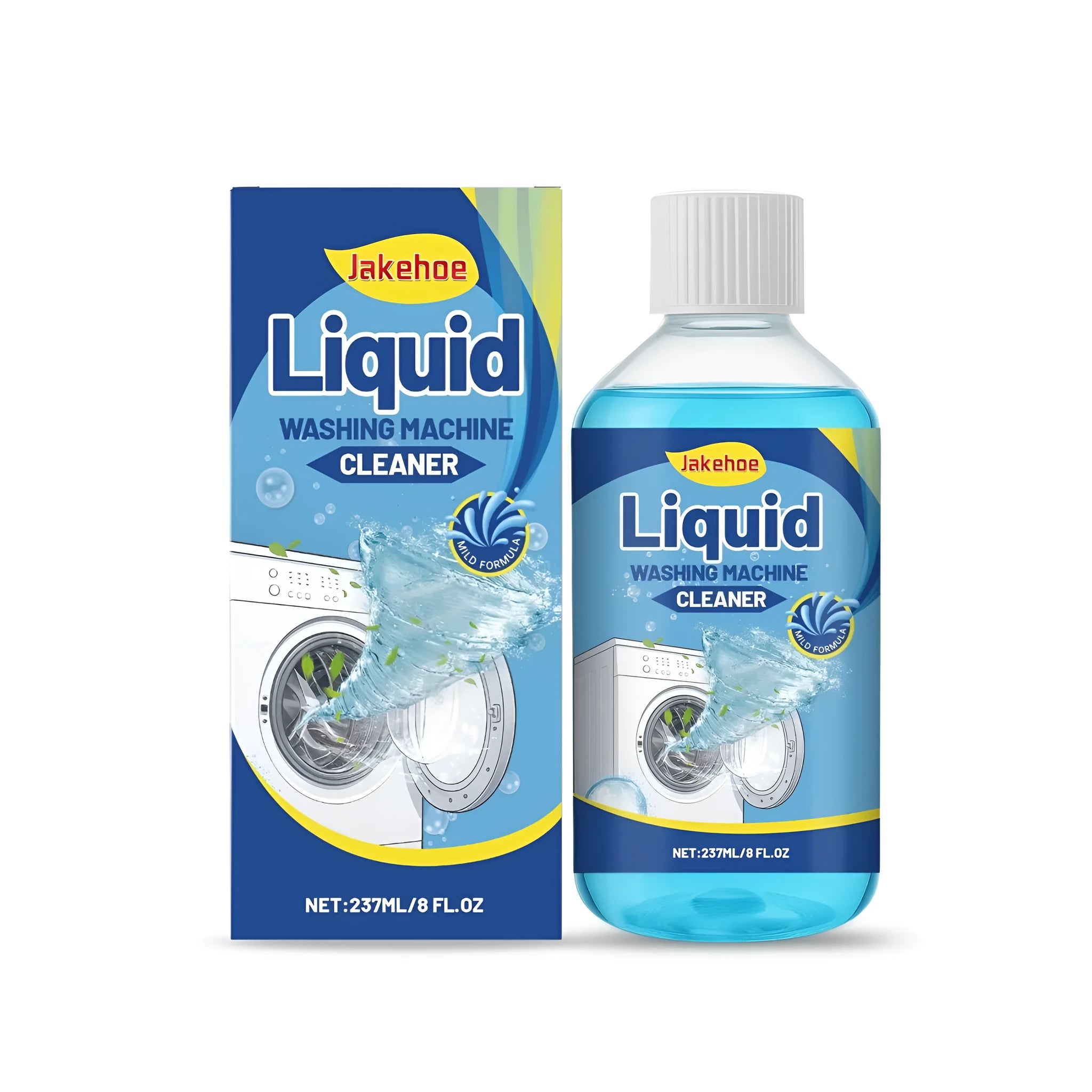 237ml bottle of liquid washing machine cleaner for front and top-loading machines