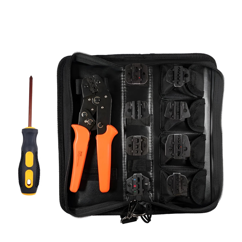 SN-48B portable terminal crimping pliers combination set with four tool pairs and wire crimper