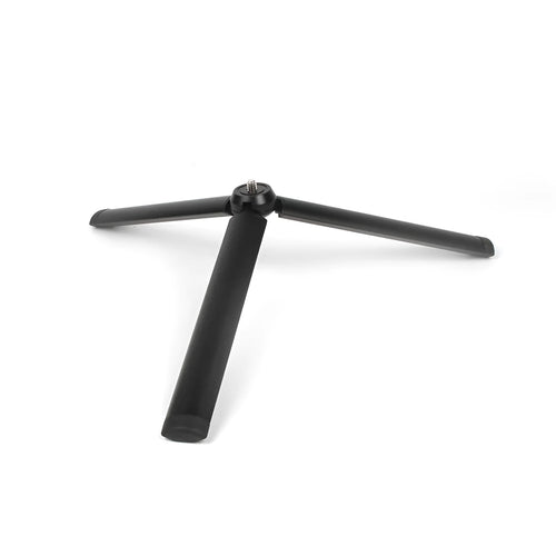 Black aluminium alloy mobile phone tripod compatible with Apple iPhone models