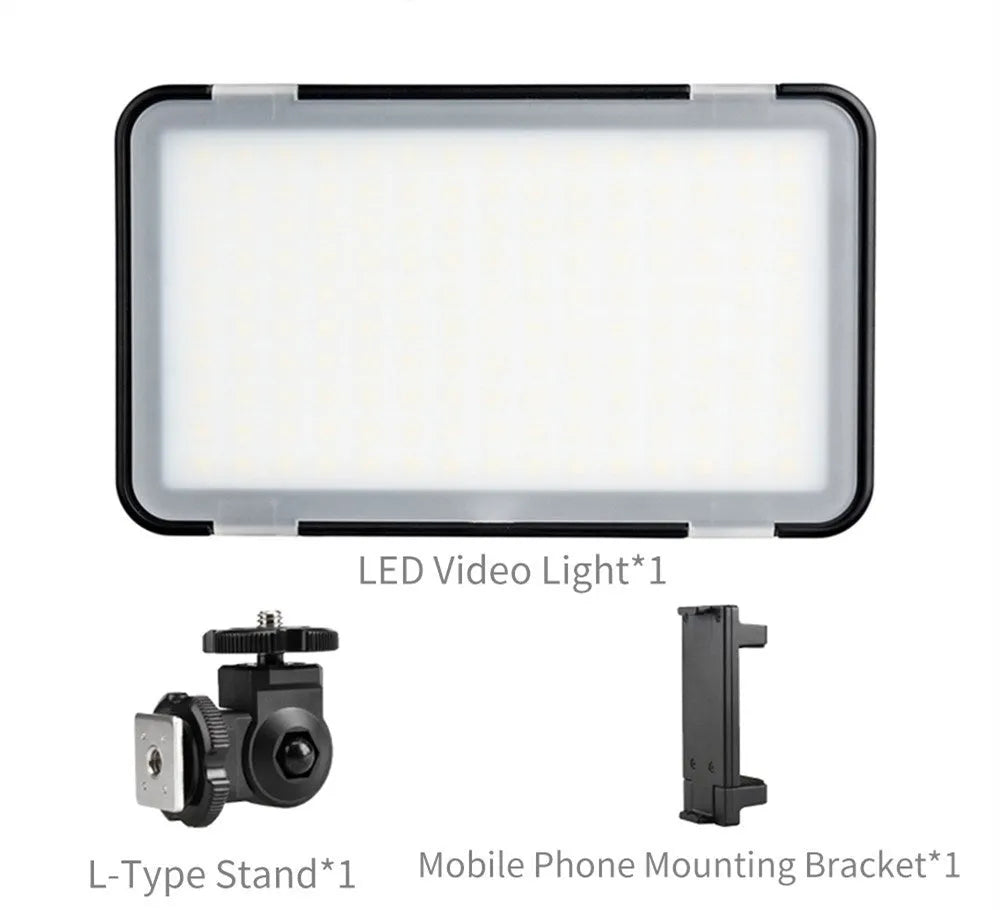 Shenniu M150 ultra-thin LED video light for mobile phones with 150 LED beads and 5600K colour temperature