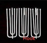 Single blackout curtain panel showing hook, Korean hook, and ring hanging style options.