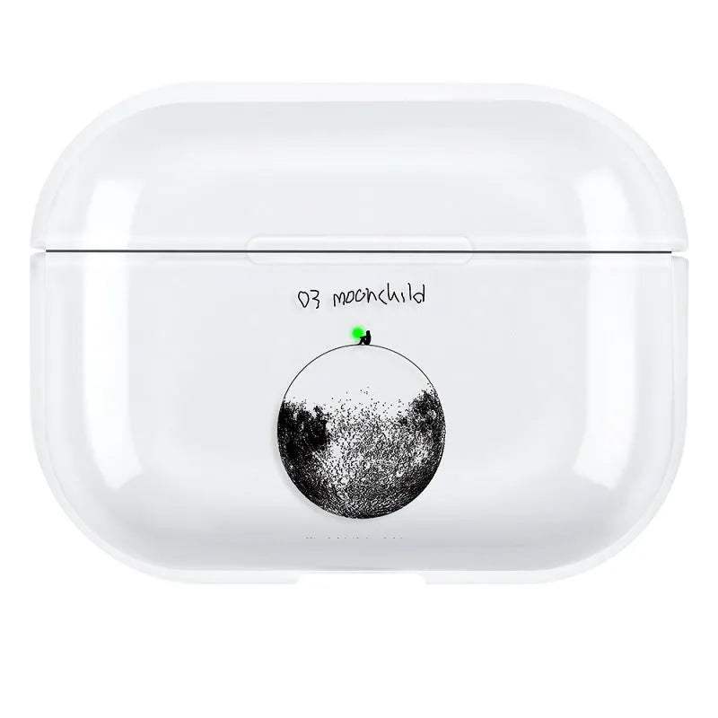 Simple solid colour PC protective shell case for Apple AirPods Pro 3 earphones