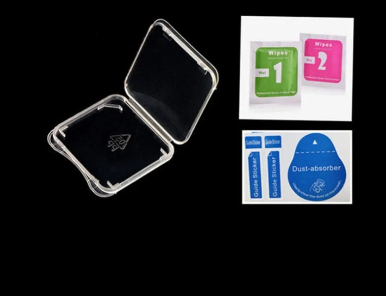 Samsung Galaxy S8 rear camera tempered glass lens protector film and flash film on packaging