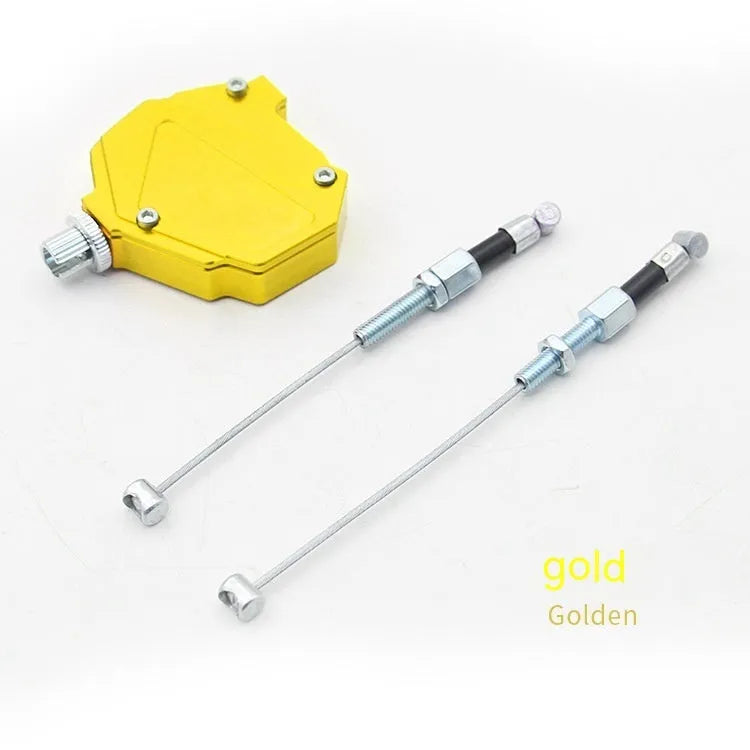 Aluminium alloy universal motorcycle clutch labour-saving box in red, blue, gold, black, orange, and silver colour options.