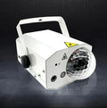 Black LED laser magic fan stage lighting unit with dual laser projection and RGB LED effects