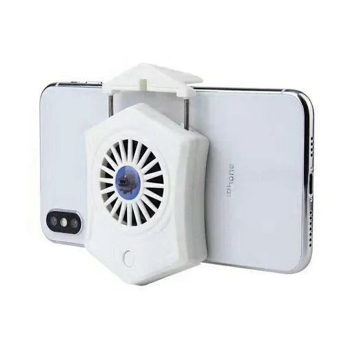 Black and white mobile phone radiator USB cooling fan accessory for gaming consoles