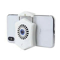Black and white mobile phone radiator USB cooling fan accessory for gaming consoles