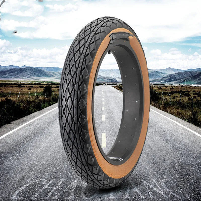 20x4.0 inch brown rubber tyre for snowmobiles and electric beach cars
