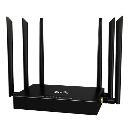 Industrial-grade iron box 4G 3G router with removable design measuring 29.5cm by 25cm by 5cm