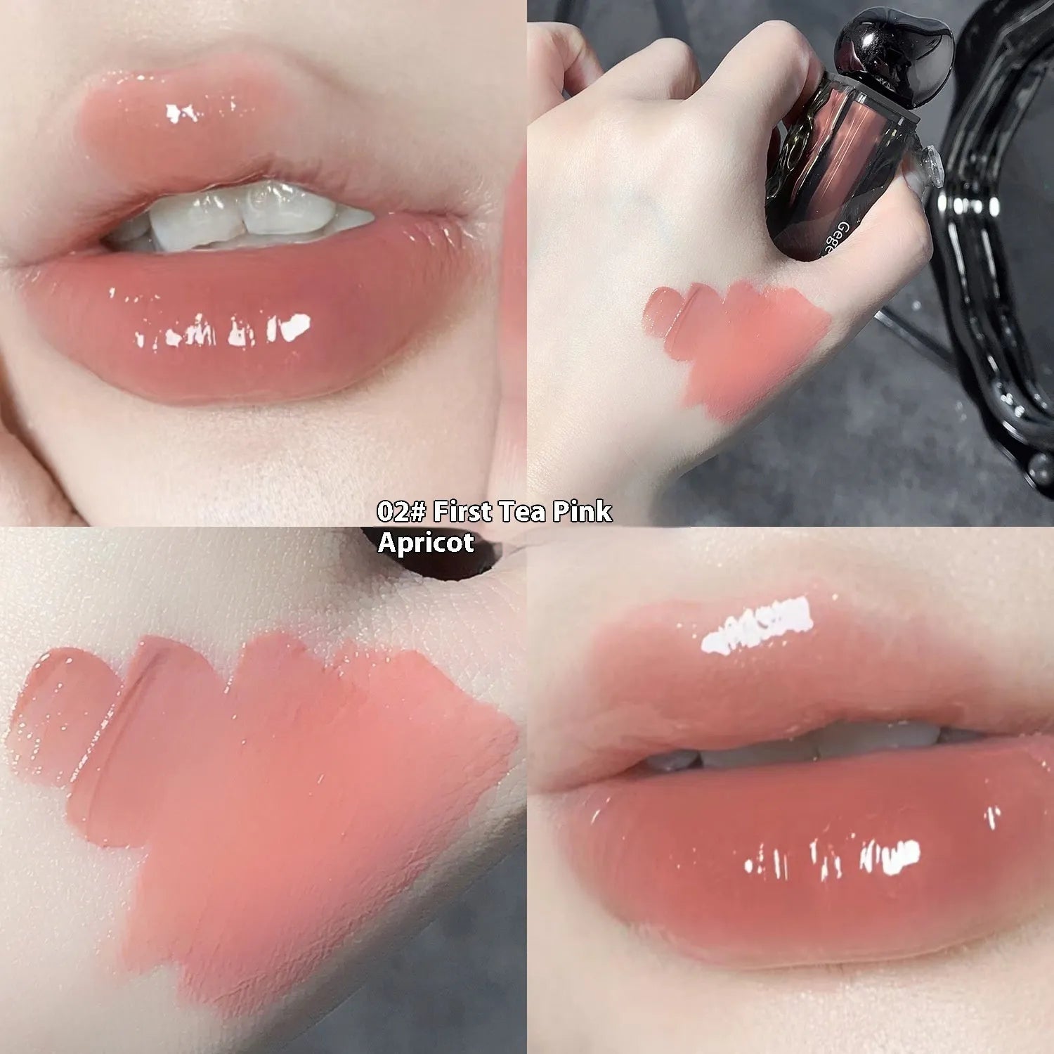 Glacier Lava Lip Lacquer mirror lip gloss in water-light texture with seven colour options