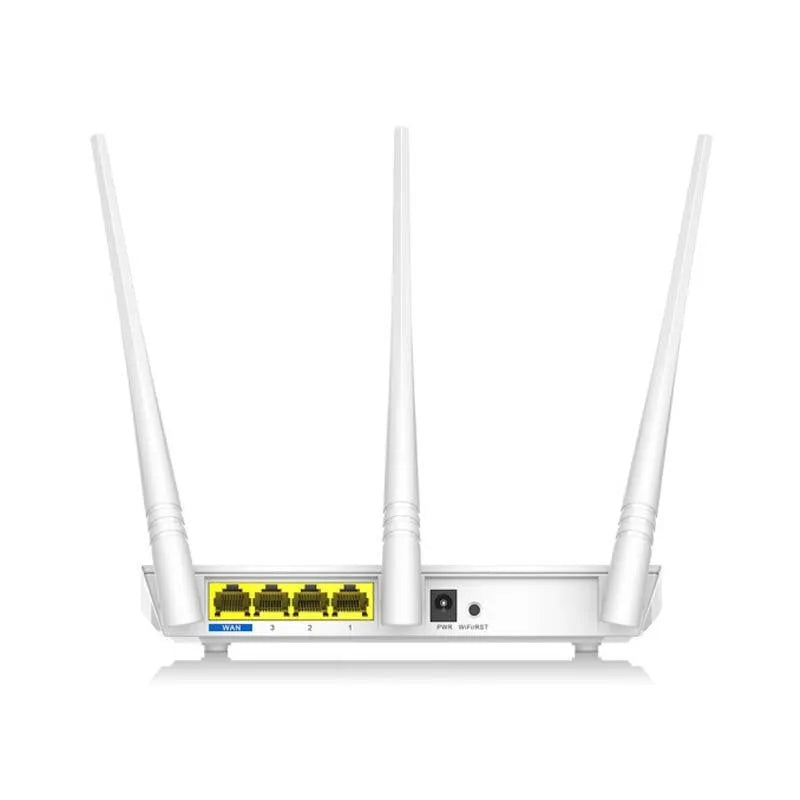 White plastic dual-band wireless router with 2.4G and 5G frequency support