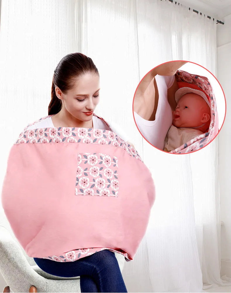 Adjustable baby wrap carrier sling in blue-green cotton and mesh with back support for 0-36 months up to 50kg