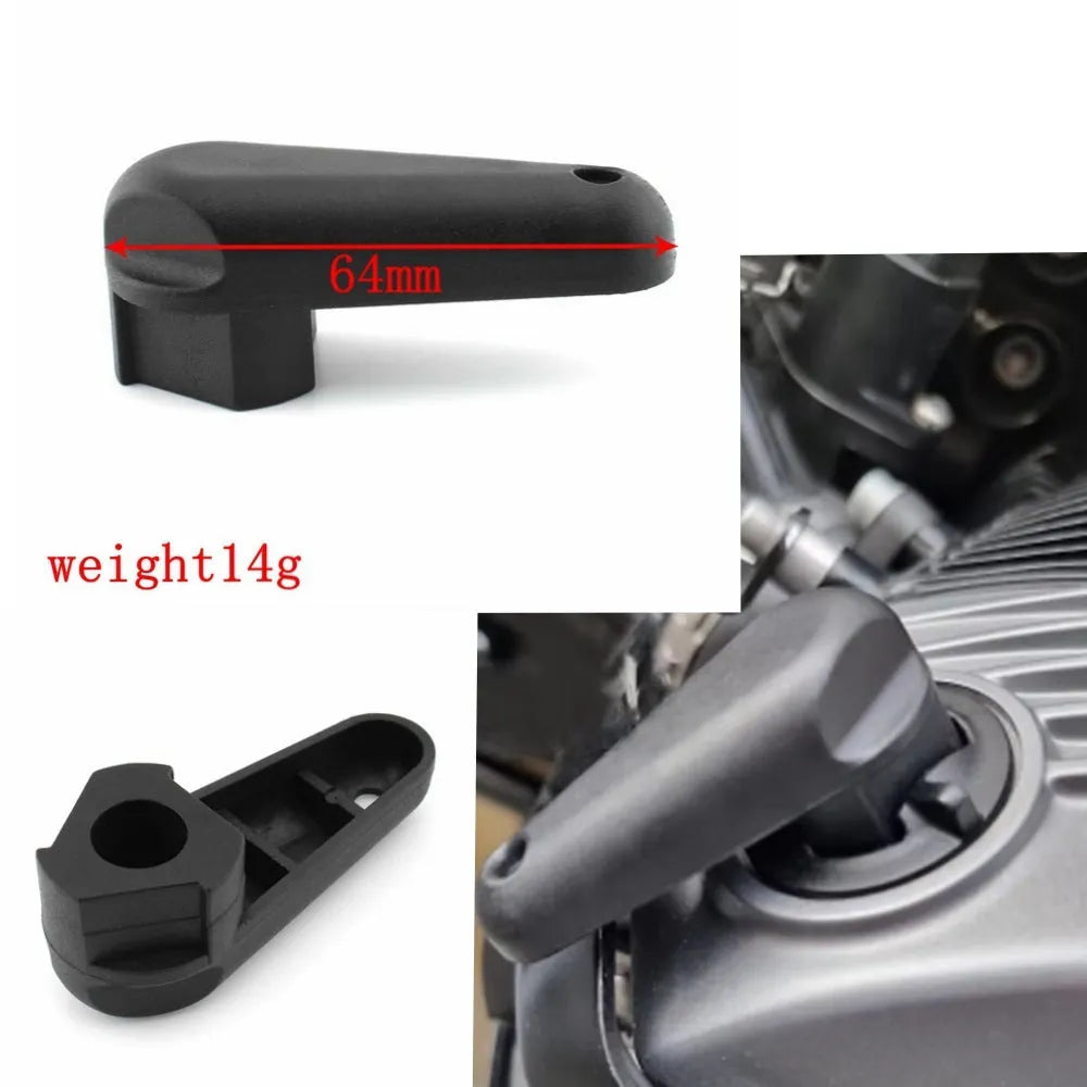 Black nylon quick release wrench for BMW R series motorcycle engine oil caps