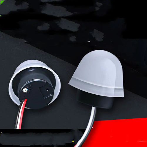 White automatic induction street lamp for outdoor lighting with 3-5 metre sensor range