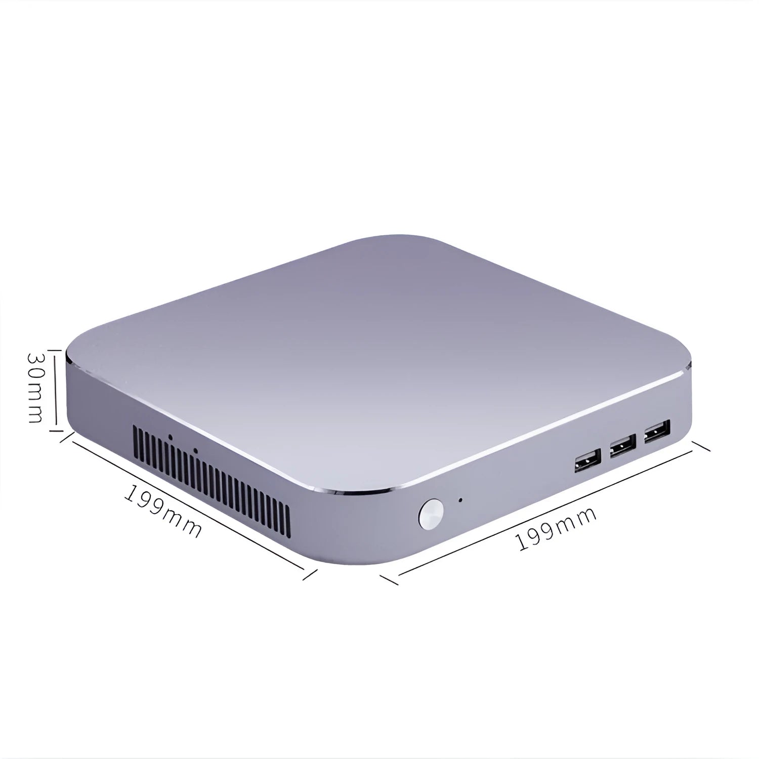 All aluminum alloy mini vertical chassis for HTPC and industrial router, 19.9cm, in black silver pink