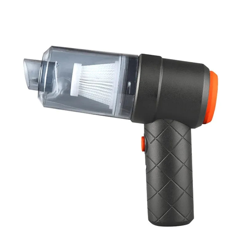 Wireless car vacuum cleaner with suction and blowing dual-use for vehicle interior cleaning
