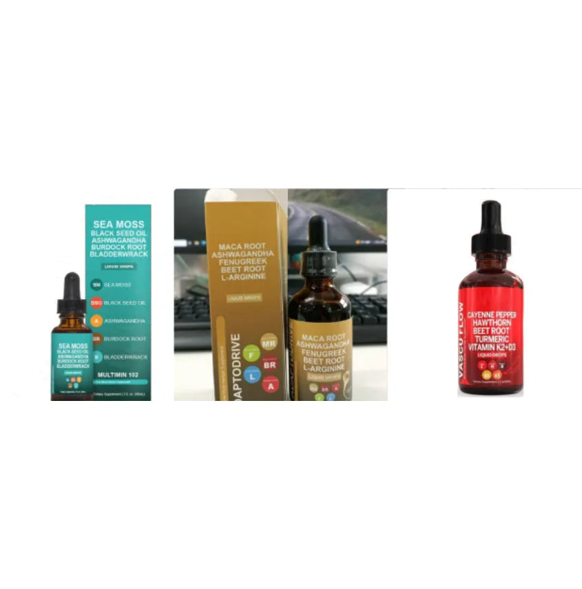 60ml bottle of vitamin D3 K2 hawthorn fruit supplement liquid drops