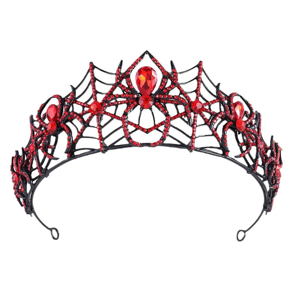 European American Halloween crown hair ornament alloy diamond finish hairband for women four colour variants
