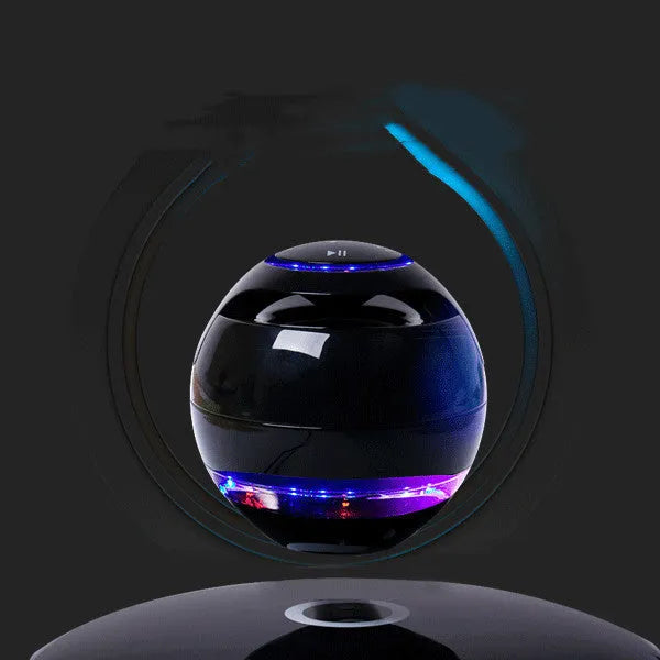 Black technology electronic creative toy Bluetooth speaker in white plastic with internal magnet horn array