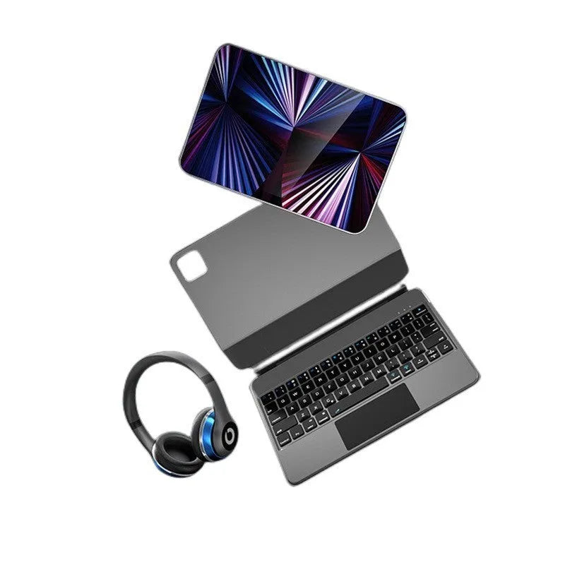 Bluetooth wireless keyboard with magnetic protective cover for iPad Pro and iPad Air in various colours